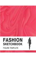 Fashion Sketchbook Figure Template: Fashion Sketchpad with Lightly Drawn Large Croquis for Fashion Designers