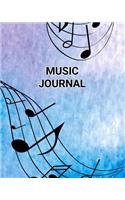 Music Journal: Music Composition Notebook with Blank Sheet Music and Lined Paper for Song Lyrics-Blank Sheet Music Lyric Diary and Manuscript Paper for Songwriters(3 Songwriter Journal)