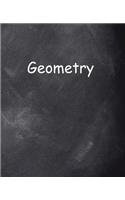 School Composition Book Geometry Chalkboard Style 200 Pages: (Notebook, Diary, Blank Book)(School Theme Composition Notebooks)