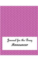 Journal for the Busy Announcer