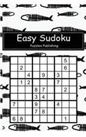 Easy Sudoku: Sudoku Puzzle Game for Beginers with Minimal Fishes Pattern Cover