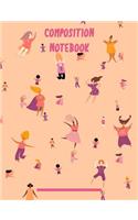 Composition Notebook: College Ruled Lined Paper Girls Collage #3(32 Cn 7.44" X 9.69" 100pages)