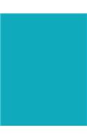 Robin's Egg Blue 101 - Lined Notebook: 101 Pages, 8.5 x 11, Medium Ruled, Journal, Soft Cover