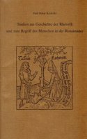 Studien Zur Geschichte Der Rhetorik Und Zum Begriff Des Menschen in Der Renaissance