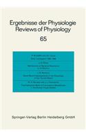 Ergebnisse Der Physiologie / Reviews of Physiology