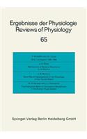 Ergebnisse Der Physiologie / Reviews of Physiology