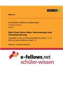 Max Frisch: Homo faber. Szenenanalyse und Charakterisierung: Textstelle: S. 96 ("In Paris versuchte ich sofort...) - S. 98 ("Ich hatte andres im Kopf...)