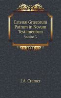 Catenæ Græcorum Patrum in Novum Testamentum Volume 3