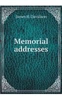 Memorial addresses: (English)
