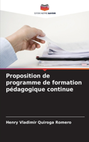 Proposition de programme de formation pédagogique continue