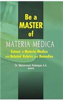 Be a Master of Materia Medica