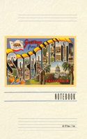 Vintage Lined Notebook Greetings from Sacramento, California