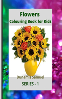 Flowers Colouring Pages for Kids: Activity Book for Younger, Older Children and Adults