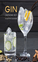 Gin Calendar 2021: 16 Month Calendar