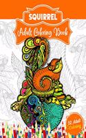Squirrel Adult Coloring Book