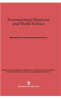 Transnational Relations and World Politics