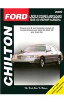 Lincoln Coupes and Sedans, 1988-00: Lincoln Coupes and Sedans 1988-00 Repair Manual