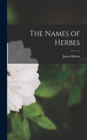 Names of Herbes