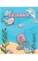 Handwriting Practice 120 Page Mermaid Pals Book Brianna: Primary Grades Handwriting Book K-2