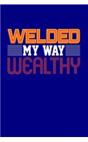 Welded My Way Wealthy: Blank Lined Journal