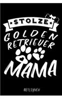 Stolze Golden Retriever Mama Notizbuch