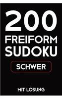 200 Freiform Sudoku Schwer Mit Lösung