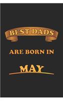 Best Dads Are Born In May: Notizbuch Geschenk-Idee für Väter - Karo - A5 - 120 Seiten