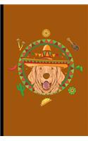 Cinco de Mayo Labrador: Cinco de Mayo Fiesta Notebooks Gift (6x9) Dot Grid Notebook
