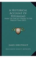 Historical Account Of Peterhead