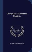 COLLEGE GREEK COURSE IN ENGLISH..