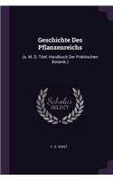 Geschichte Des Pflanzenreichs