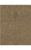 Monogram "K" Grid Sketchbook: (11 Monogram Raw 150 Grid-Sketch)