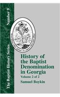 History Of The Baptist Denomination In Georgia - Vol. 2