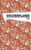 Wochenplaner retro Blumen: Eleganter Terminplaner I DIN A5 I 120 Seiten I Undatiert I Wochenkalender I Organizer für Schule, Uni und Büro