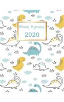 Planner Organizer: Weekly and Monthly Planner Organizer a Irreverent Academic Calendar Overview for Busy Moms, Students, And Professionals. Cute Dinosaur Cover