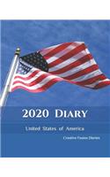 2020 Diary: USA 2020 - Diary Planner - Weekly Planner, Journal, Planner Notebook, United States of America Books, American, - 8x10"