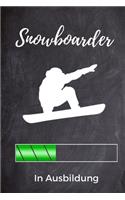 Snowboarder in Ausbildung