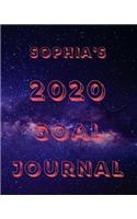 Sophia's 2020 Goal Book: 2020 New Year Planner Goal Journal Gift for Sophia / Notebook / Diary / Unique Greeting Card Alternative