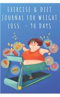 Exercise Diet Journal For Weight Loss 90 day