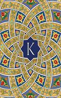 Monogram K Sketchbook: Blank Art Pad Notebook Jounal(11 Arabesque Three 150 Sketch)