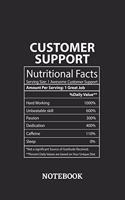 Nutritional Facts Customer Support Awesome Notebook