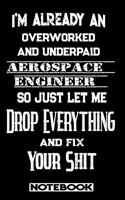 I'm Already An Overworked And Underpaid Aerospace Engineer. So Just Let Me Drop Everything And Fix Your Shit!
