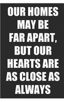 Our Homes Maybe Far Apart