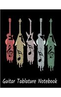 Guitar Tablature Notebook: 6 String Guitar Chord and Tablature Staff Music Paper for Guitar Players, Musicians, Teachers and Students 8.5"x 11" - 110 Pages