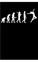 Dancer Notebook: Dancing Evolution 6 x 9 Dotted Dot Grid Gift For Dancers (108 Pages)