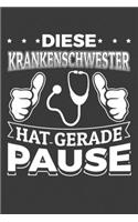 Diese Krankenschwester hat gerade Pause