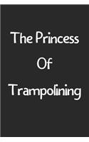 The Princess Of Trampolining: Lined Journal, 120 Pages, 6 x 9, Funny Trampolining Gift Idea, Black Matte Finish (The Princess Of Trampolining Journal)