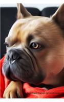 Bouledogue Français Carnet de notes: Journal A5 ligné original de 119 pages- Une belle idée de cadeau pour les amoureux des animaux