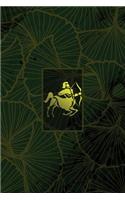 Monogram Sagittarius Notebook: Blank Journal Diary Memoir Log Logue(77 Luxury Two 150 Lined)