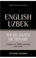 Theme-based dictionary British English-Uzbek - 3000 words